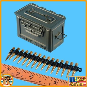 Sherman Tank Ammo - 50 CAL - Ammo Can & Belted Ammo #2 - 1/6 Scale Facepool Acti - Bild 1 von 9