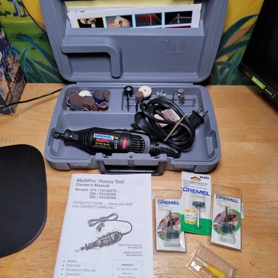 Dremel Multi Pro Type 5 Model 395 + Attachments & Carry Case. Made In USA 1997 - Image 1 of 4