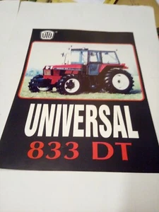 UTB Universal 833DT tractor brochure A4 size single sheet  - Picture 1 of 1