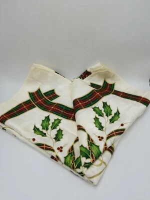 Lenox "Holiday Nouveau" 60 Inch X 84 Inch Rectangular Tablecloth Mint Condition - Image 1 of 4