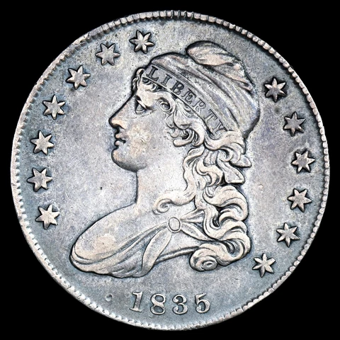 1835 CAPPED BUST HALF DOLLAR ✪ XF EXTRA FINE DETAILS ✪ 50C SILVER COIN ◢TRUSTED◣ Cover