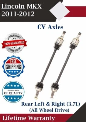 Eje trasero izquierdo y derecho CV para Lincoln MKX 2011-2012 3,7 L AWD garantía de por vida Foto 1 de 4