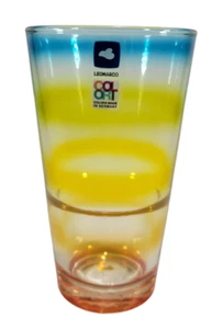 Leonardo Trinkglas EVENT Wasserglas Becher Glas Bunt gestreift Trinkglas 240 ml - Bild 1 von 6