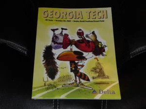 2001 NC STATE AT GEORGIA TECH COLLEGE FOOTBALL PROGRAM NEAR MINT - Picture 1 of 1