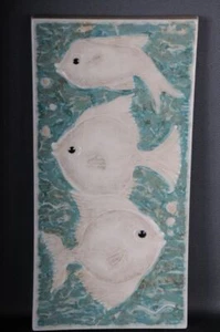 Rare Meissen Mur Carreau, Plaque Porcelaine Poisson - Picture 1 of 1