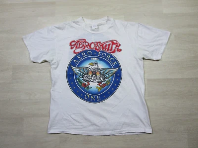 Vintage Aerosmith T Shirt (XL) Aerosmith Aero Force One Tour 1988 Waynes World - Image 1 of 4