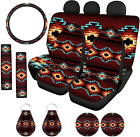 Pokrowiec na fotelik samochodowy Aztec Tribal Pełne zestawy dla kobiet Native American Strip...