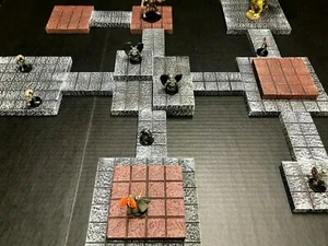 Dungeon Tile Modular Expansion Set 2 Dungeons & Dragons Pathfinder d&d terrain  - Picture 1 of 8