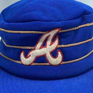Vintage Atlanta Braves pillbox 3 stripe embroidered snapback hat cap Supercap - Picture 1 of 9