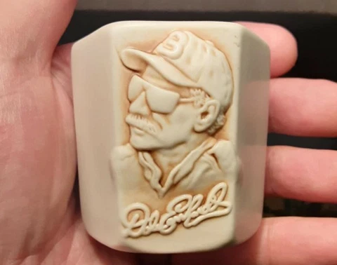 NASCAR # 3 Dale Earnhardt 3D Shot Glass or Toothpick Holder, Lug Nut Shaped Cover