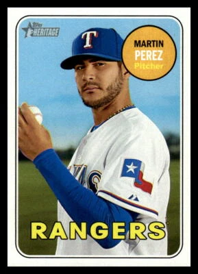 2018  Topps Heritage #420 Martin Perez SP - Image 1 of 2
