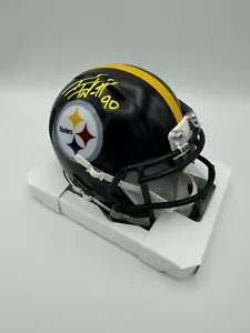 TJ Watt Signed Pittsburgh Steelers Speed Mini Helmet COA/Hologram - Picture 1 of 1