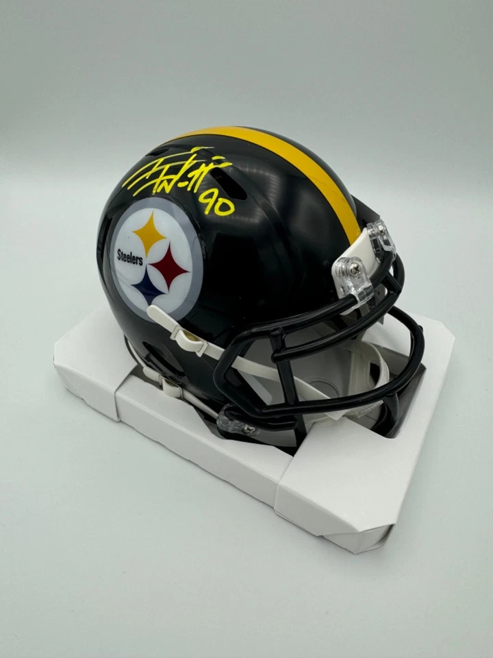 Minicasco firmado por TJ Watt Pittsburgh Steelers Speed Riddell certificado de autenticidad/holograma Foto 1 de 1
