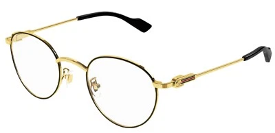 Gafas redondas doradas para hombre Gucci GG1222O 001 Foto 1 de 4