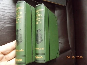 Rare Set of Books The Conquest of Peru, Vol I & II, William H. Prescott, HC 1847 - Imagen 1 de 7