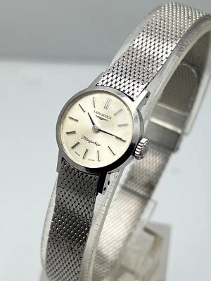 Vintage Longines Flagship Manual Winding White Dial Swiss Made Women's Watch - Image 1 of 4