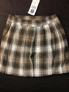 Vintage Girls GAP Plaid Pleated Skirt 4XL 4 NEW $28 - Picture 1 of 5