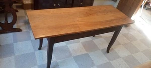Klostertisch antik Kirschbaumplatte von ca. 1800 - Bild 1 von 10