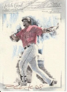 Carlos Lee - 2008 Topps - Sketch Card - Houston Astros - 1/1 - Picture 1 of 2