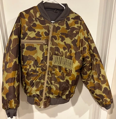 Vintage Gamehide Reversible Frog Skin Camo Full Zip Jacket SZ L Ammo Pocket - Image 1 of 4