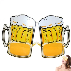 1pc Creative Beer Mug Eyeglasses Overflow Beer Cup Eye Glasses for Costume - Picture 1 of 3