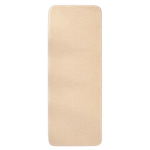 SussexHome Non-skid Ultra-thin Blended Runner Rug - 20" x Solid Beige 20" x 59" - Picture 1 of 5