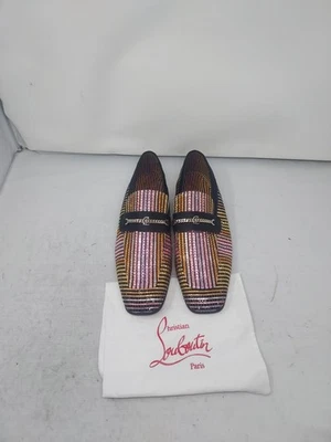 CHRISTIAN LOUBOUTIN EU 45 US 12 MENS New MJ Moc Bejeweled Loafer Shoe - Image 1 of 4