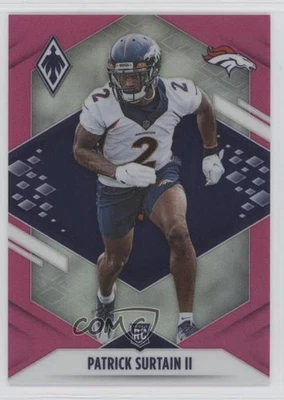 2021 Panini Phoenix Rookie Pink /199 Patrick Surtain II #145 Rookie RC - Image 1 of 2