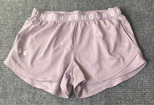 Pantalones Cortos Under Armour Para Mujer Medianos Lavanda Cordón UA Gimnasio Atlético Pull On - Imagen 1 de 7