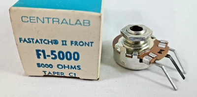 Centralab Fastatch II Delantero F1-5000K Potenciómetro Cónico C1 Nuevo de Lote Antiguo Foto 1 de 4