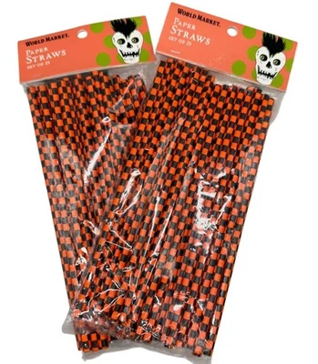 World Market Halloween Paper Straws Set Of 25 - Image 1 of 4