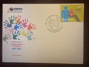 ARGENTINA FDC COVER 2011 YEAR PEDIATRICS CHILDREN HEALTH MEDICINE STAMPS - Picture 1 of 1