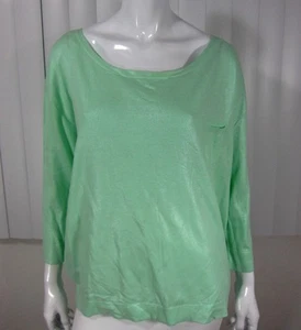 GUESS BY MARCIANO ESCOTE REDONDO MANGA LARGA SUÉTER TALLA S PEQUEÑO VERDE MACIZO - Imagen 1 de 6