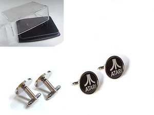 ATARI SIGN RETRO VINTAGE BADGE MENS CUFFLINKS GIFT - Picture 1 of 1