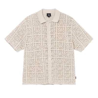 CAMISA CROCHET Stussy punto  Foto 1 de 3