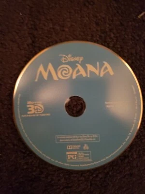 Moana (3D Blu-ray, 2016) 3D Disc and cover art only. No case. No Blu-ray or DVD - Image 1 of 2