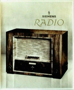 Original vintage poster SIEMENS GERMAN RADIO c.1950 - Afbeelding 1 van 1