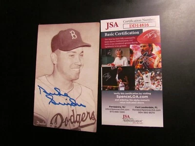 Duke Snider signed Photo Exhibit JSA Certified - Image 1 of 3