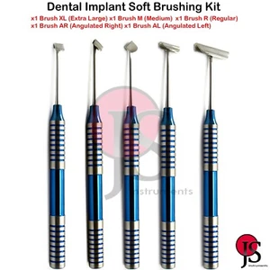 5PCS Implant Surgery Instruments Soft Brushing Kit Lingual Flap Dental Surgical - Picture 1 of 15