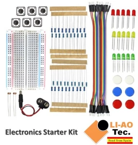 Electronics Starter Kit for Arduino UNO R3 Breadboard LED Jumper Wire Button - Imagen 1 de 6