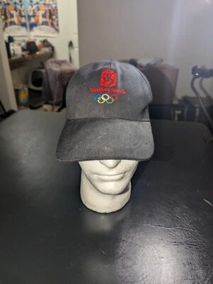 Beijing 2008 Olympics Black Ball Cap/ Hat  Adjustable Summer Games China - Image 1 of 3