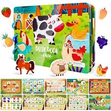 ASTARON Montessori Toys Busy Book for Toddlers 2 3 4 5 6 Year Olds Educational