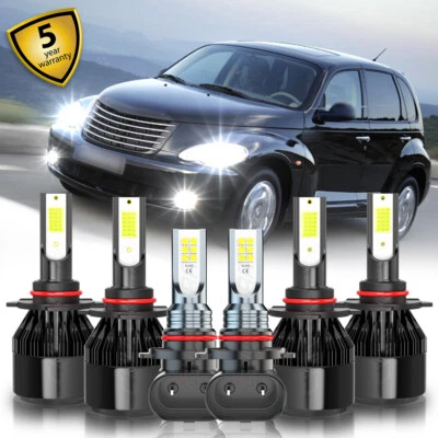 6x Faro LED luz antiniebla haz alto/bajo blanco para Chrysler PT Cruiser 2007-2010 Foto 1 de 4