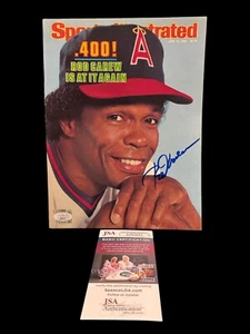 ROD CAREW ANGELS SIGNED AUTOGRAPH 5/11/87 SPORTS ILLUSTRATED JSA AZ83625 - Picture 1 of 3