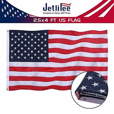 2.5x4ft Outdoor American USA US Flag UV Prote...