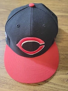 Cincinnati Reds Hat Cap Mens Black Red MLB Baseball Adjustable Strap Back '47 - Picture 1 of 7
