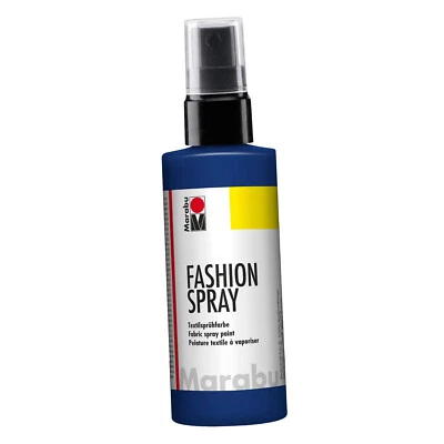 Marabu Fashion Spray nachtblau Textilsprühfarbe Stofffarbe zum Sprühen 100 ml - Bild 1 von 4