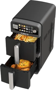 10-QT Dual Large Air Fryer, XL 2-Basket Air Fryer, 10-In-1 Technology Double Coo - Picture 1 of 7