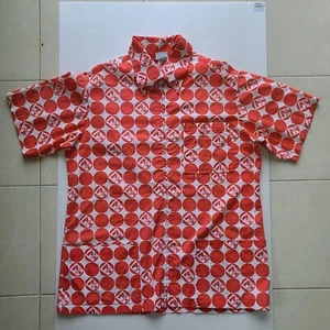 Camisa Vintage 7 Eleven Naranja Roja Mediana Garra Cremallera Hecha en EE. UU. 3 Bolsillos - Imagen 1 de 17