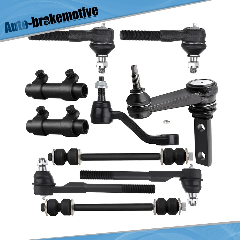 Barra estabilizadora Pitman y brazo ralentí extremo barra estabilizadora para Dodge Ram 1500 2000-2001 tracción trasera 10 piezas Foto 1 de 4